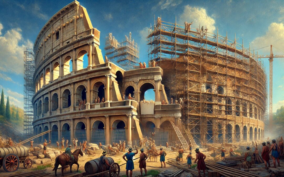 Building the Colosseum: Rome’s Grandest Amphitheater Takes Shape