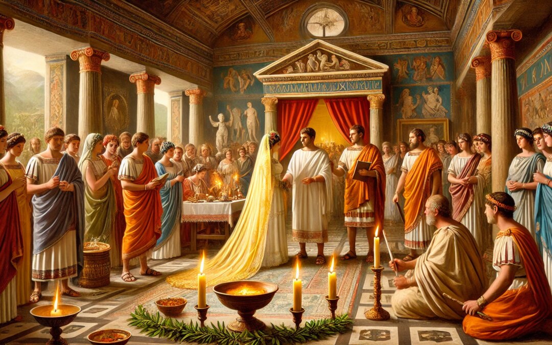 Sacred Vows and Saffron Veils: Roman Wedding Rituals in the 1st Century AD