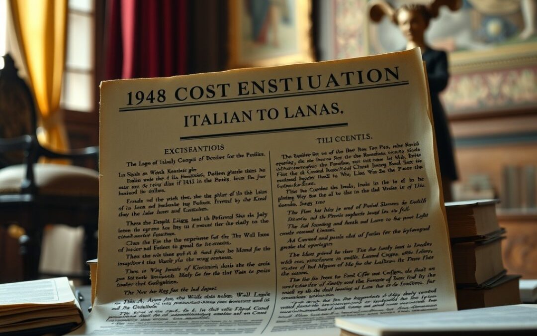 The Italian Constitution of 1948: Shaping the Modern Roman State