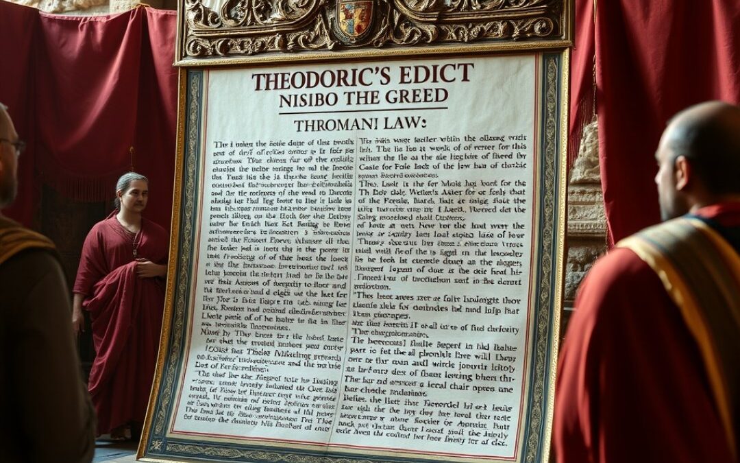 Theodoric’s Edict (c. AD 510): Preserving Roman Law in Ostrogothic Italy